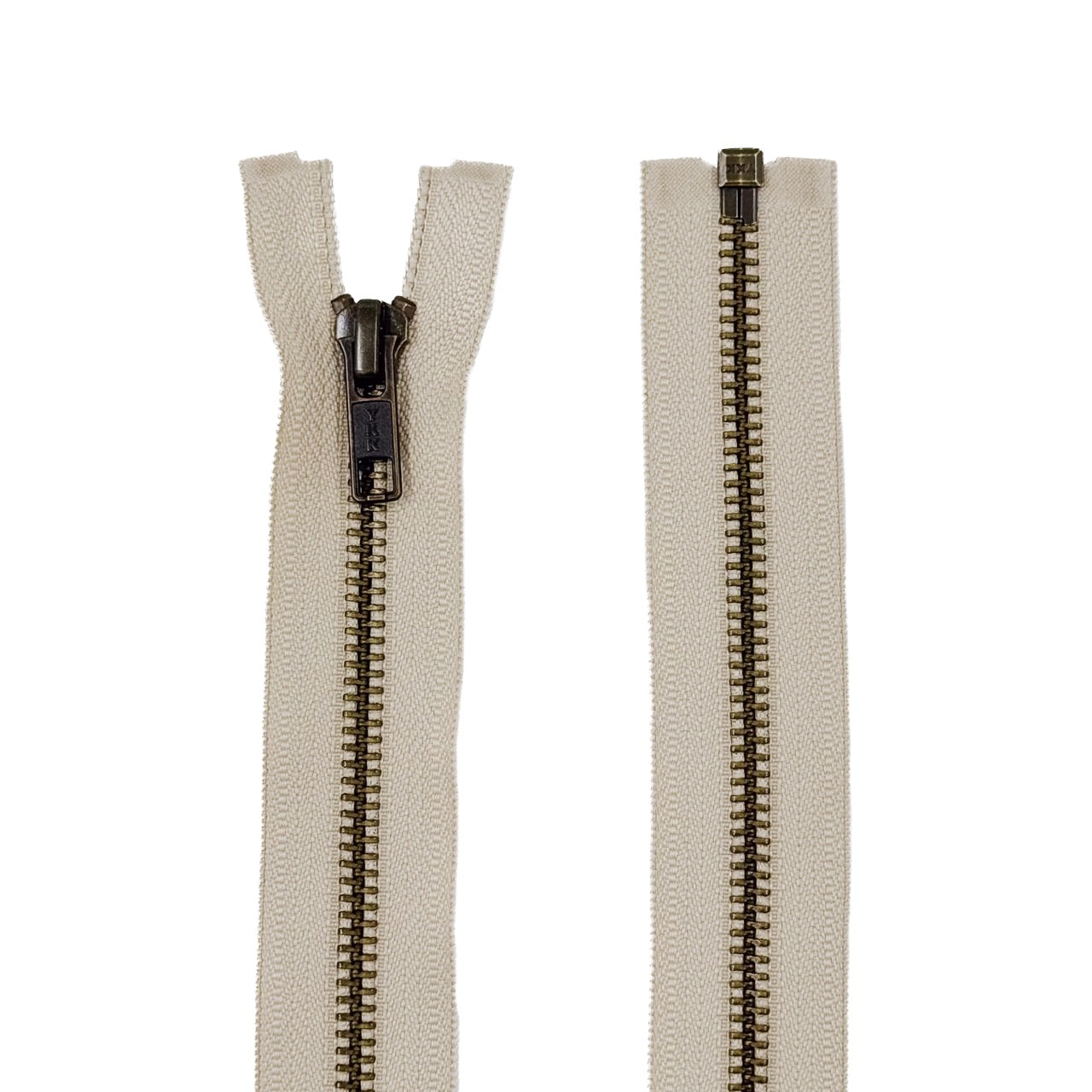 Блискавка YKK T5 металева антик золото, розʼємна 70 см